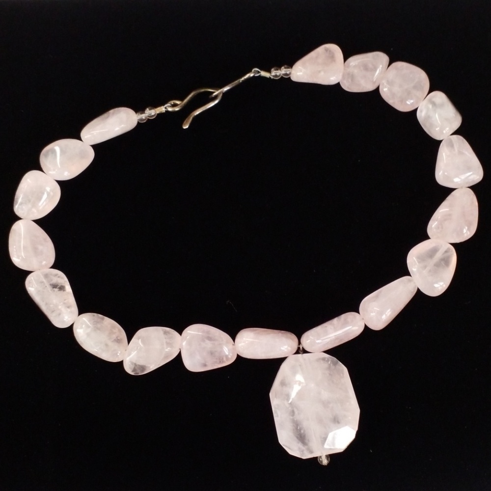 Rose Quartz Choker
